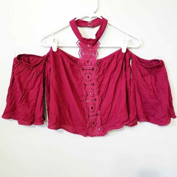 San Joy Tops - San Joy Off the Shoulder Crop Top